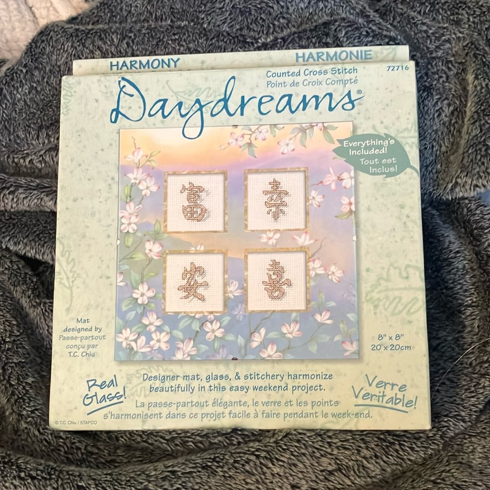 Daydreams Counted Cross Stitch - HARMONY UNDER GLASS